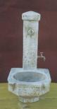 Fontana doppio rubinetto rustica