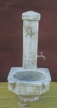Fontana doppio rubinetto rustica