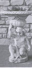 Putti portavaso in ginocchio