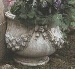 Mezzo Vaso con fiocco e ghirlande