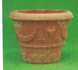 vaso con  festoni