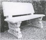 Panchina con schienale